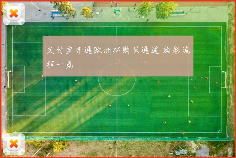 支付宝开通欧洲杯购买通道 购彩流程一览